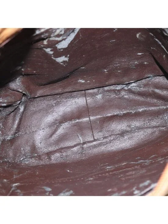 Authentic LOEWE Anagram Shoulder Bag Leather Brown Gold - Picture 3 of 16